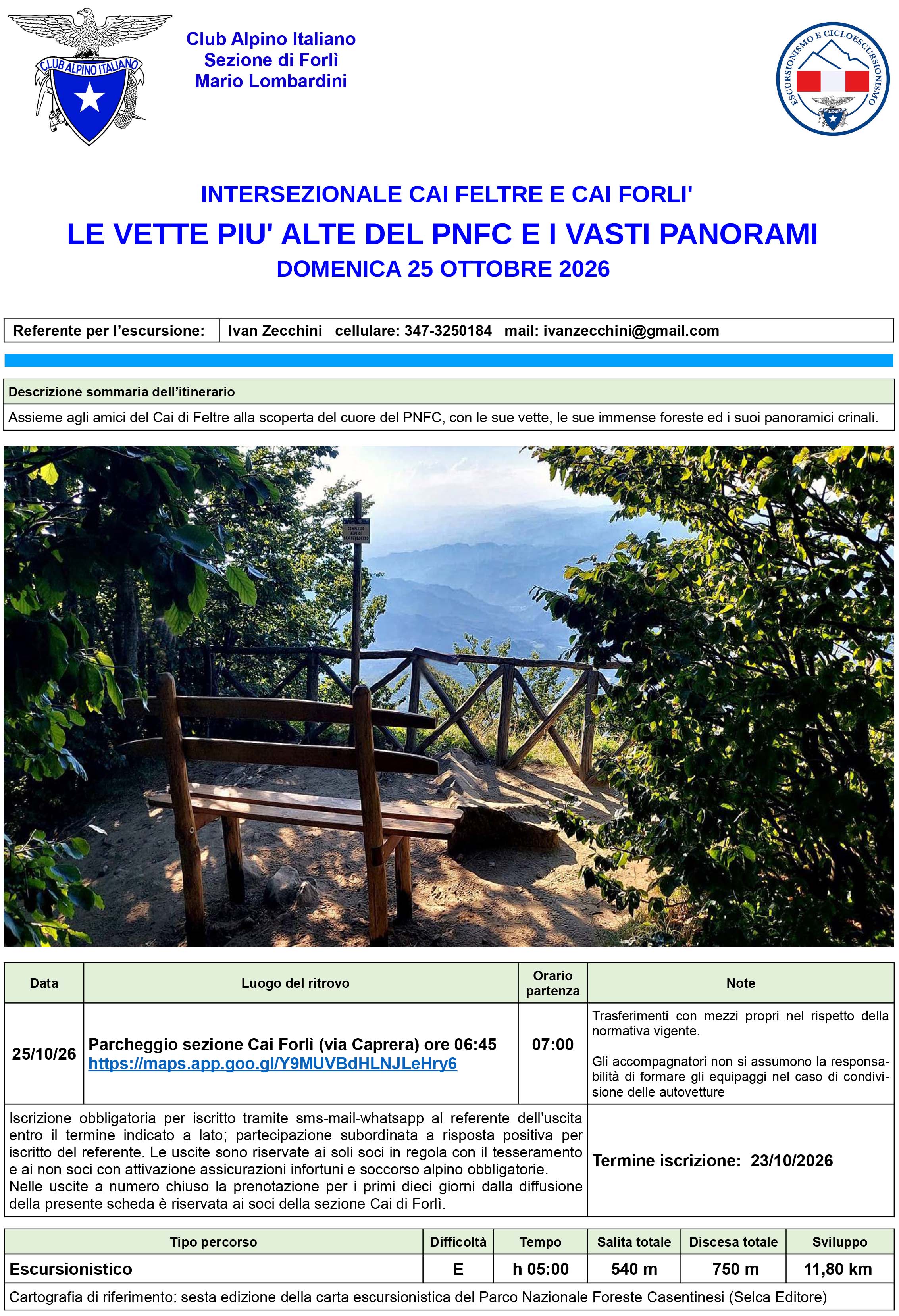 2026 10 25 Le vette del Parco
